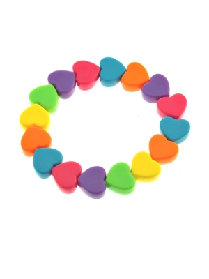 Multicolour Heart Bracelet
