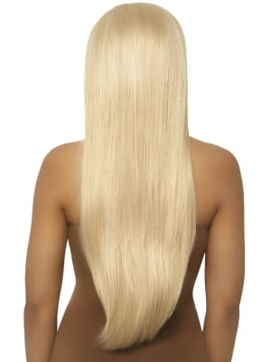 Long straight center part wig - Blonde