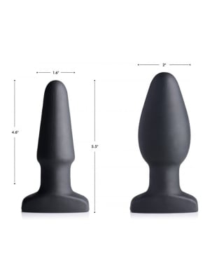 10X Inflatable + Vibrating Silicone Anal Plug