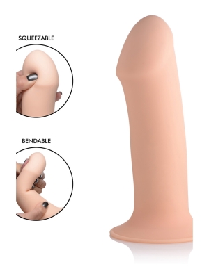 Squeezable Thick Phallic Cock (Flesh) - Μη Ρεαλιστικό Ομοίωμα Πέους Σιλικόνης XR Brands