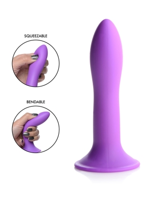 Squeezable Slender Penis (Μωβ) - Μη Ρεαλιστικό Ομοίωμα Πέους Σιλικόνης XR Brands