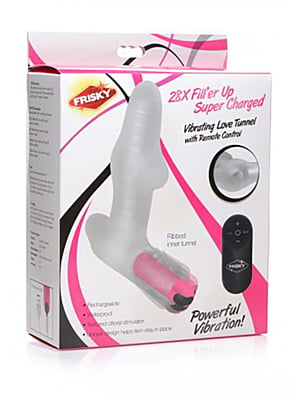 28X Filler Up Super Charged Vibrating Love Tunnel + Remote