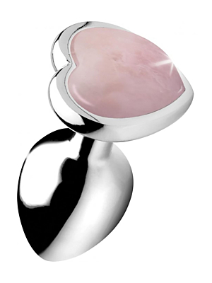 Μικρή Πρωκτική Σφήνα με Πετράδι Pink Heart - XR Brands