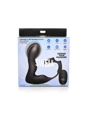 Inflatable and Vibrating Prostate Plug + Cock and Ball Ring