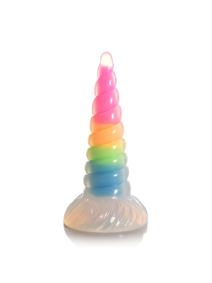 UniGlow - Glow-in-the-Dark Rainbow Silicone Dildo