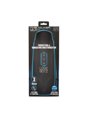 The Milker Max - Thrusting and Vibrating Masturbator - Black