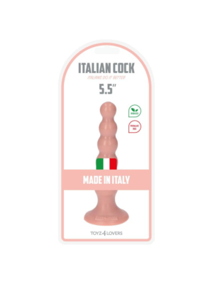 Πρωκτική Σφήνα με Χάντρες Italian Cock 14 cm (Flesh) - Toyz4lovers
