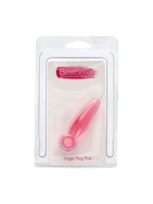 Πρωκτική Σφήνα Bestseller Finger Butt Plug Pink - Toyz4Lovers