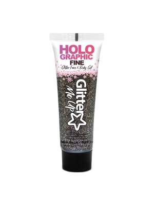 Holographic Glitter Face Gels dust12ml-black