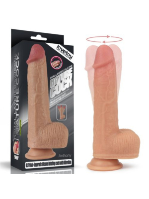 Ρεαλιστικός Περιστρεφόμενος Δονητής Anthony Nature Cock Vibrator 21.5 cm (Light Skin) - Toy Joy