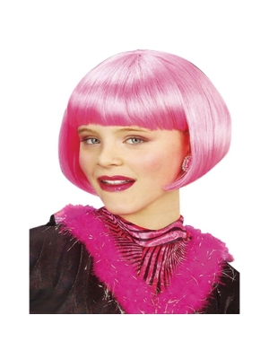 Περούκα ροζ καρέ