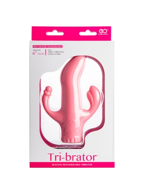 TRIBRATOR 6INCH RECHARGE VIBR. PINK