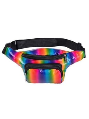 Sparkly Rainbow Bumbag Front Pocket