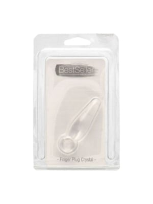 Πρωκτική Σφήνα Bestseller Finger Butt Plug Crystal - Toyz4Lovers