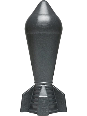 Πρωκτική Σφήνα Bombshell ShockWave Butt Plug (Grey) - Doc Johnson - Σχήμα Πυραύλου