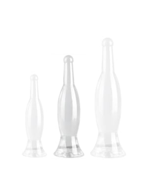 Πρωκτική Σφήνα Bottle Butt Plug M 22 x 5.5 cm - Διάφανη