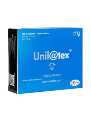 Προφυλακτικά Unilatex Natural (144 pcs) - Υψηλή Ποιότητα - Λιπαντικά Νερού