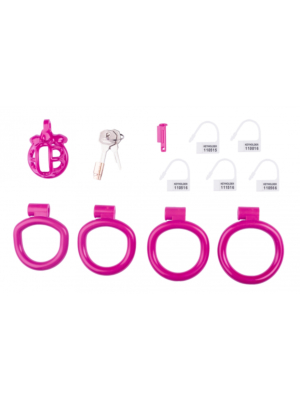 Lyfy short chastity cage 4 x 3.3cm Pink