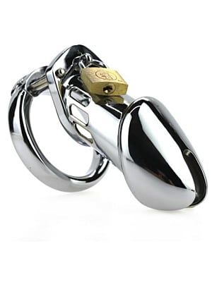 Steel Padlock chastity cage