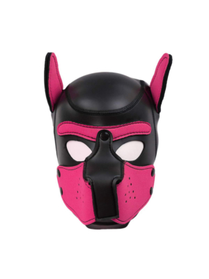 Κουκούλα Σκύλου Neoprene Puppy Hood for BDSM - Ροζ