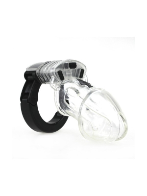 Clear adjustable chastity cage
