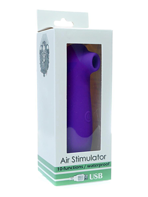 Clitoral Air Stimulator USB 10 functions Purple