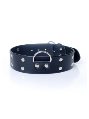 Collar with studs 4 cm (Vegan Leather)