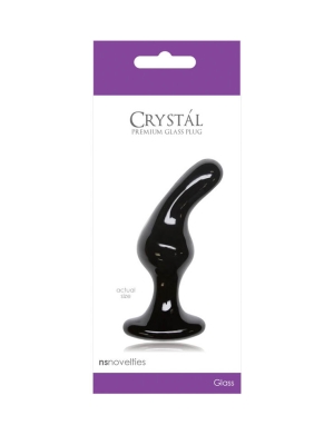 Crystal - Glass Plug - Black