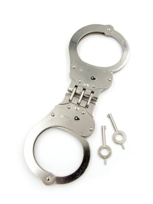 Mister B HandCuffs Hinged Steel