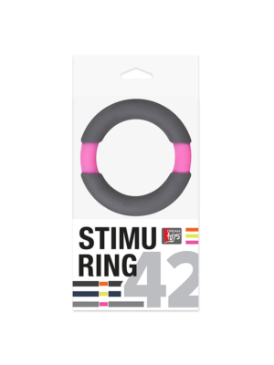 NEON STIMU RING 42MM GREY/PINK