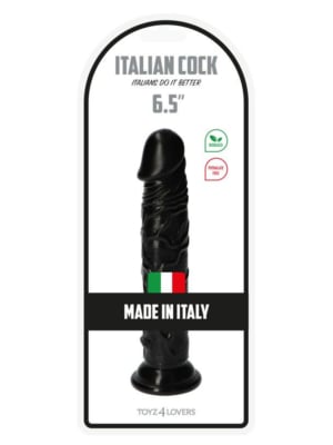 Ρεαλιστικό Ομοίωμα Πέους Amedeo Black Italian Cock 19 cm - Toyz4lovers