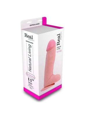 Ρεαλιστικό Ομοίωμα Πέους Real Rapture Sky Emotion Dildo 28 cm (Light Skin) - Toyz4Lovers