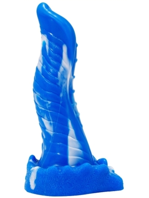 Μεγάλο Ομοίωμα Πέους Lizard Monster Dildo 20 cm - White/Blue - Σιλικόνη
