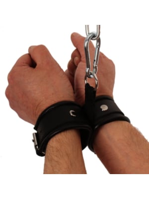 Χειροπέδες Double Leather BDSM Handcuffs