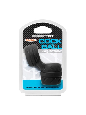 Δαχτυλίδι Πέους Perfect Fit Cock And Ball - Μαύρο