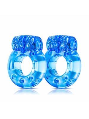 STAY HARD VIBRATING COCKRINGS 2PACK BLUE