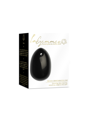 La Gemmes - Yoni Egg Black Obsidian (M)