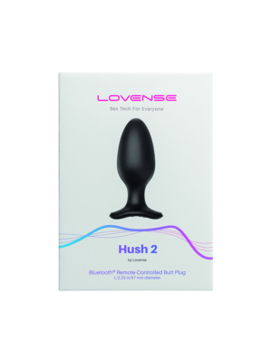 Δονούμενη Πρωκτική Σφήνα Remote Control Lovense Hush 2 (57 mm)