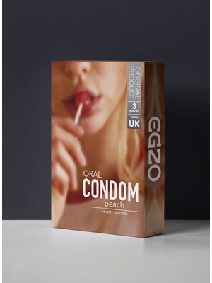 EGZO Oral condom PEACH 3pc