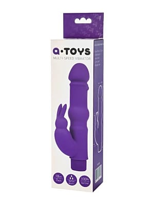 Δονητής Κουνελάκι Multi Speed Rabbit Vibrator 18 cm (Μωβ) - A-Toys