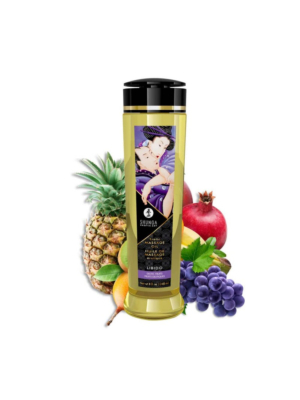 Λάδι για Ερωτικό Μασάζ Shunga Exotic Fruits 240 ml - Massage Oil - Διεγερτικό Gel