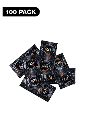 Exs Black Latex Condoms 100pcs