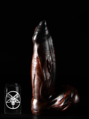 Αδιάβροχο Μεγάλο Ομοίωμα Πέους Σιλικόνης Mammon Beast Dildo με Όρχεις XXL - Twisted Beast