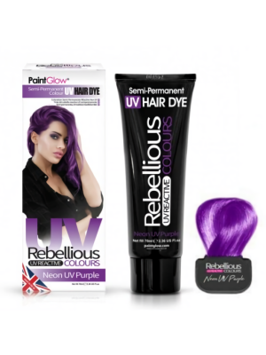  Semi-Permanent Hairdye, 70ml - Neon UV Purple