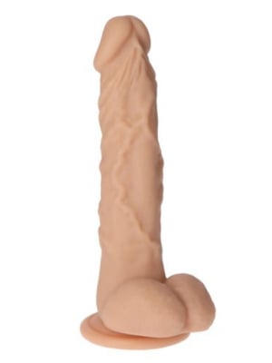 Φλεβώδες Ρεαλιστικό Ομοίωμα Πέους Σιλικόνης Real Long Stocky Flesh Dildo 23.5 cm - Toyz4Lovers