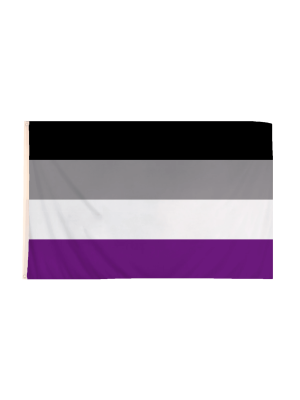 5 x 3 Feet Asexual Flag with Brass Eyelets