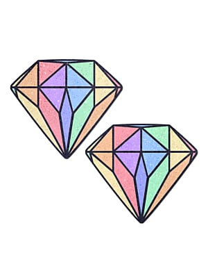 GEM Pastel Rainbow Diamond Nipple Pasties
