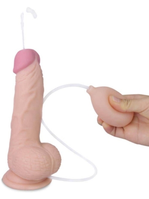 Lovetoy Soft Ejaculation Cock with Ball 20.3cm Flesh

