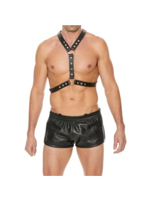 Harness With Metal Spots - Black