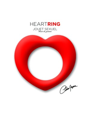 Δαχτυλίδι Πέους Σιλικόνης Heart Cock Ring (Κόκκινο) - Clara Morgane